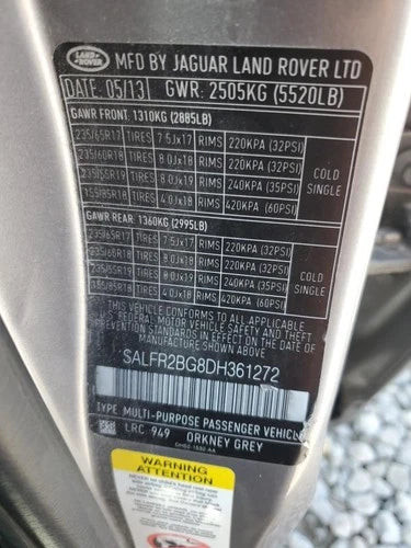 2013 Land Rover LR2 Rear Used OEM Differential Carrier Assembly used OEM differential carrier assembly