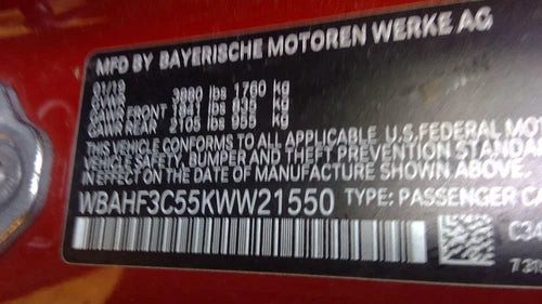 2019-2021 19 20 21 BMW Z4 Carrier/Differential 2.0L Non-Locking Used OEM Differentials & Carriers used OEM differential