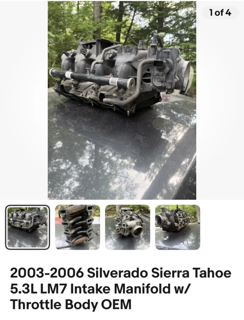 2003-2006 Chevrolet / GMC Silverado / Sierra / Tahoe 5.3L With Throttle Body Used OEM Intake Manifold