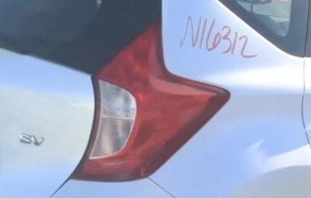 14-19 Nissan Versa Right Passenger Quarter Mounted Tail Light Lamp OEM OEM used OEM tail light assembly