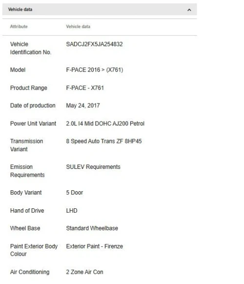 2018-2021 Jaguar F-Pace Used Intake Manifold
