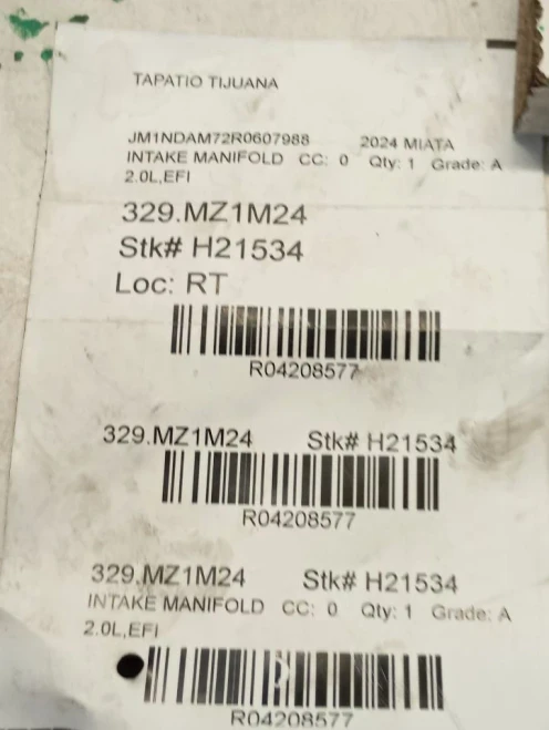 2019-2023 Mazda MX-5 / Miata Used Intake Manifold