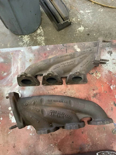 2012-2015 Audi S4 3.0L Left Right Header Used OEM Exhaust Manifold