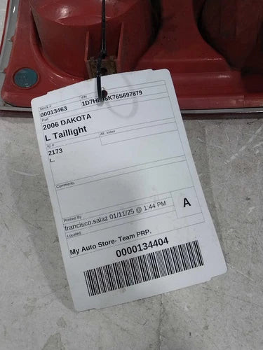 2006 Dodge Dakota Used OEM Left Tail Light Assembly