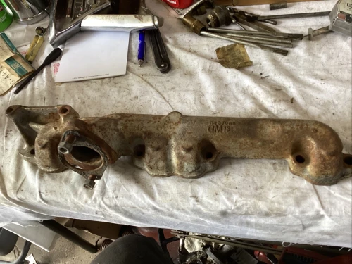 1955-1956 Chevrolet Corvette Left Used Exhaust Manifold 3837069