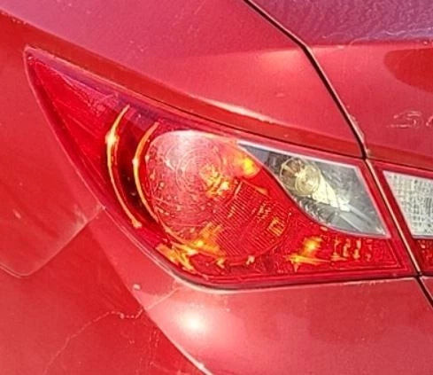 2011-2013 Hyundai Sonata Quarter Mount Driver LH Tail Light Lamp OEM OEM used OEM tail light assembly
