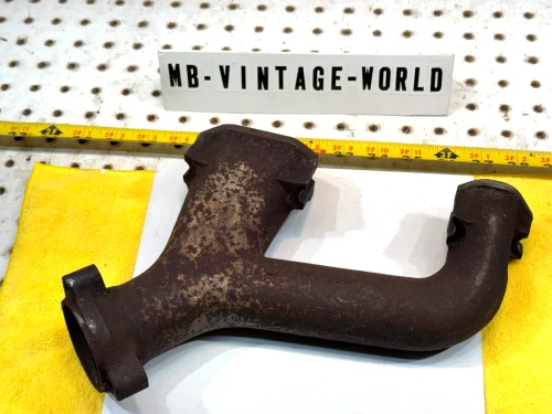 1958-1960 Mercedes-Benz W128 Right Front Used OEM Exhaust Manifold