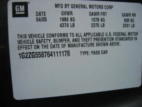 Pontiac G6 3.5L Left Front Used Exhaust Manifold