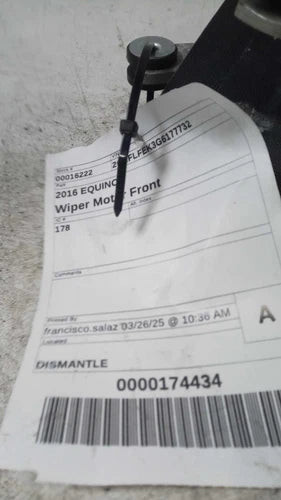 2016 Chevrolet Equinox Used OEM Windshield Wiper Motor