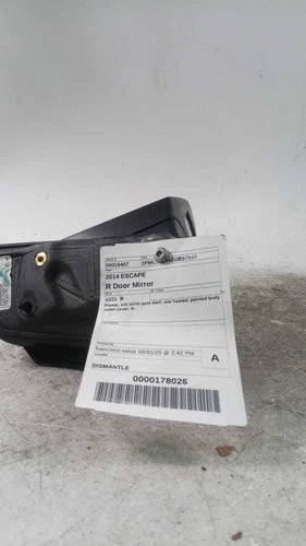 2014 Ford Escape Power W/O Blind Spot Alert W/O Hea Used OEM Right Door Mirror
