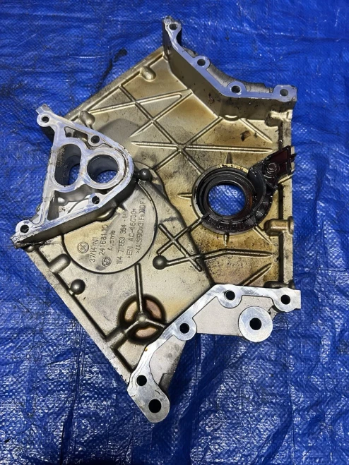 2009-2012 BMW 650i / 550i 4.4L Lower N63 Used OEM Timing Cover 11147553364