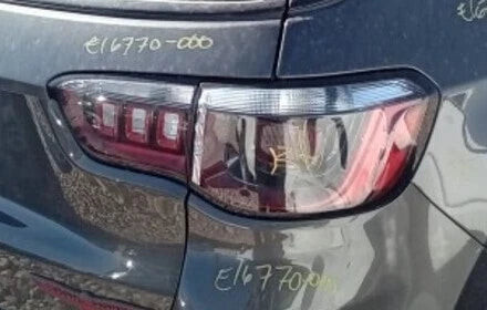 2023 Jeep Compass Passenger Side Tail Light Assembly Quarter Mount OEM used OEM tail light assembly