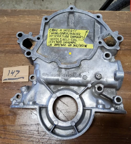 1968-1973 Ford Mustang / Torino 302 engine 351W engine Used Timing Cover