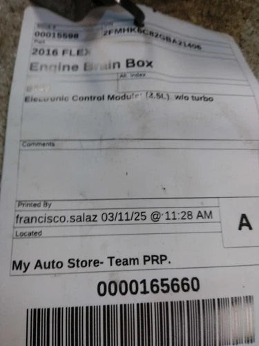 2016 Ford Flex Electronic Control Module Used OEM Engine Control Module ECM