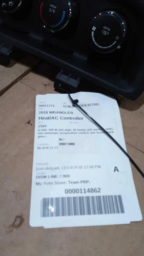 2018 Jeep Wrangler W/AC W/O Automatic Temperature Used OEM A/C Climate Control Module