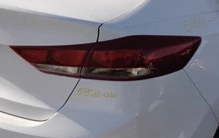 2018 Hyundai Elantra Passenger Side Tail Light Assembly Quarter Mount OEM used OEM tail light assembly