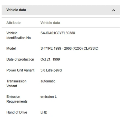 2000 Jaguar S-Type Used Timing Cover