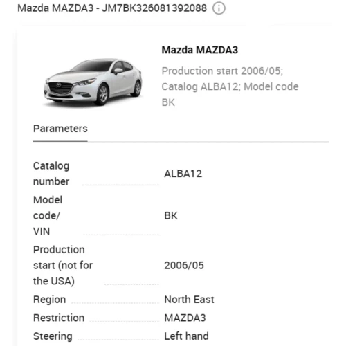 2011-2014 Mazda 2 Used Valve Cover