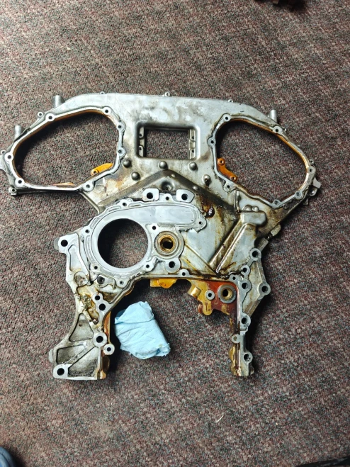 2007-2009 Nissan / Infiniti 350Z / G35 3.5L Rear V6 VQ35HR Used OEM Timing Cover