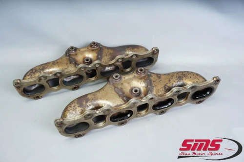 2008-2018 Porsche Cayenne 4.8L Turbo Pair Header Used OEM Exhaust Manifold