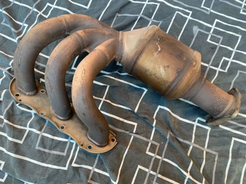 Porsche 991 Left Header Used OEM Exhaust Manifold 99111341104