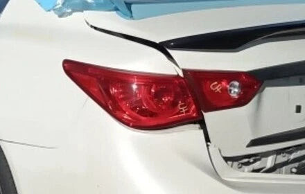 2016 Infiniti Q50 Driver Side Tail Light Assembly Quarter Mount OEM used OEM tail light assembly