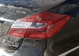 2012 Hyundai Genesis Passenger Side Tail Light Assembly Quarter Mount OEM used OEM tail light assembly