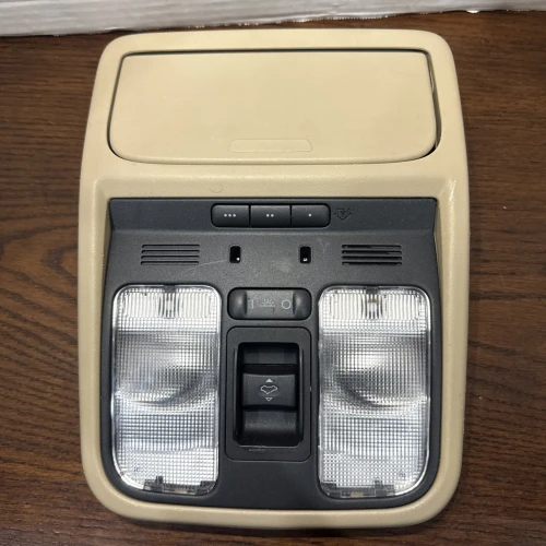 2007 Acura MDX Front Homelink Tan Used OEM Overhead Console