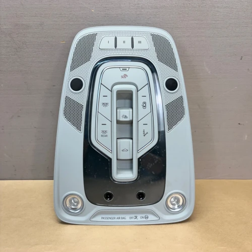 2017-2018 Audi Q7 Front Silver Used OEM Overhead Console
