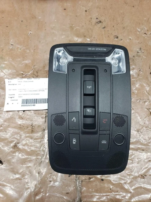 2019-2024 Audi Q3 Black Used Overhead Console