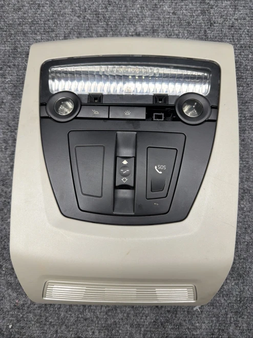 2011-2017 BMW X3 Sunroof Tan Used OEM Overhead Console