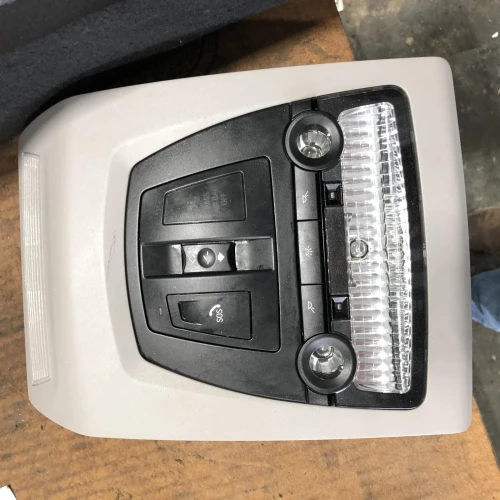 2012-2016 BMW 528i Front Sunroof Gray Black Used Overhead Console