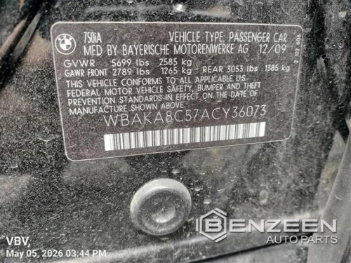 2015 BMW 750I Used OEM Overhead Console 61319276232