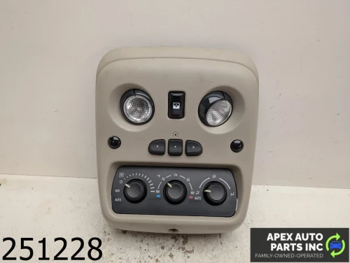2004 Cadillac Escalade 6.0L Sunroof With Climate Controls Used OEM Overhead Console