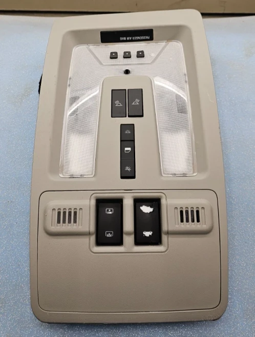 2013-2016 Cadillac SRX Beige Tan Used Overhead Console