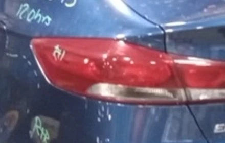 2017-2018 Hyundai Elantra Driver Left Quarter Tail Light Tail Lamp OEM used OEM tail light assembly