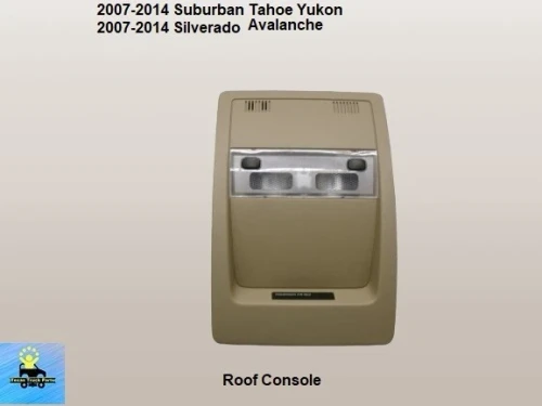Chevrolet / GMC / Cadillac Silverado / Sierra / Escalade / Tahoe / Yukon Tan Used Overhead Console 25848630