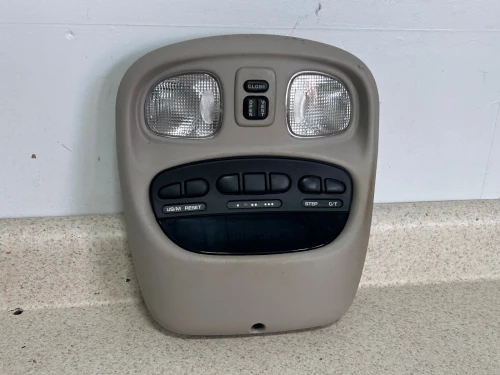 1998-2004 Chrysler 300M With Display Gray Used OEM Overhead Console