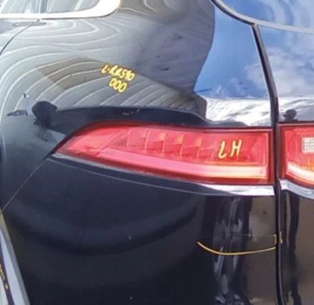 17-20 Jaguar F-Pace LH Driver Tail Light Lamp Quarter Mount OEM OEM used OEM tail light assembly