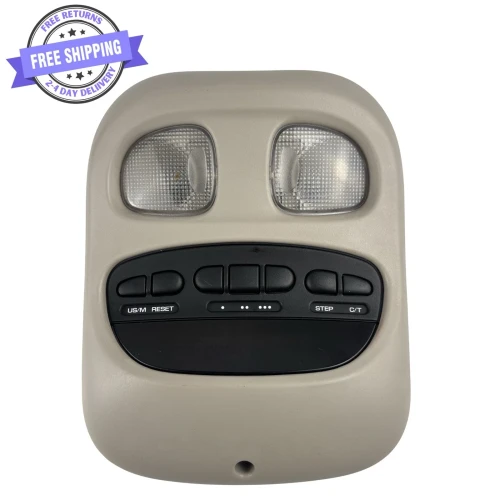 1998-2004 Dodge Durango / Dakota Homelink Beige Used OEM Overhead Console