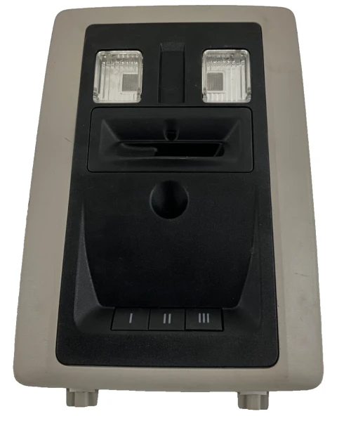 2013 Dodge Ram Front Beige Used OEM Overhead Console