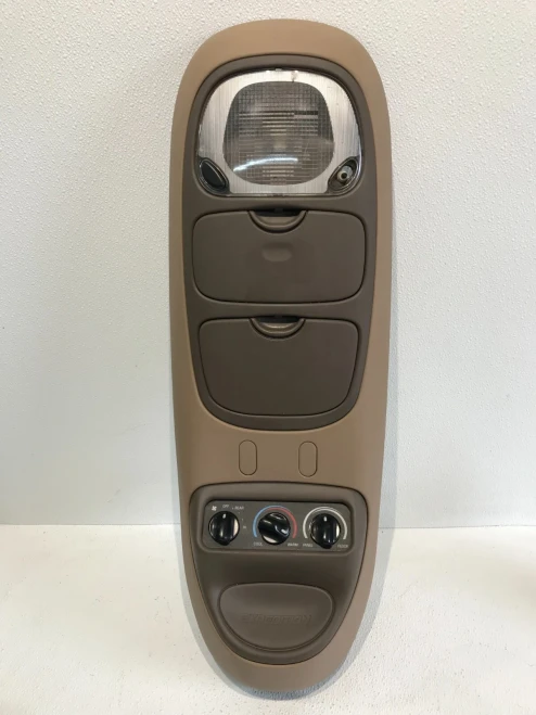 1997-2002 Ford / Lincoln Expedition / Navigator With Display Beige Used OEM Overhead Console