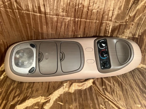 1998-2002 Ford Expedition Beige Tan Used OEM Overhead Console F85B-78519A58-ABC