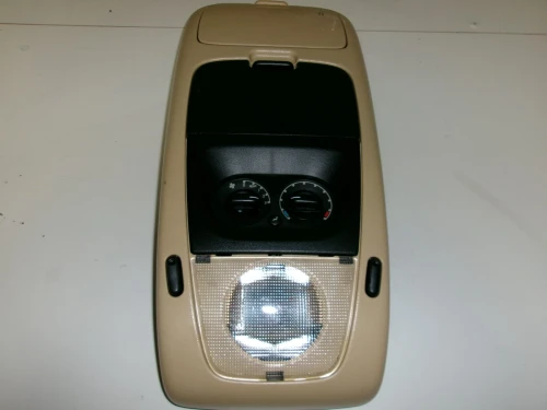 2002-2006 Ford Explorer Front With Display Tan Used OEM Overhead Console