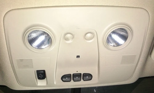 2007-2014 GMC Acadia Sunroof Tan Used Overhead Console