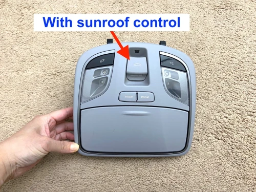 2015 Hyundai Sonata Sunroof Gray Used OEM Overhead Console