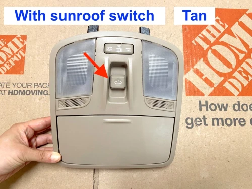 2017-2018 Hyundai Elantra Sunroof Tan Used OEM Overhead Console