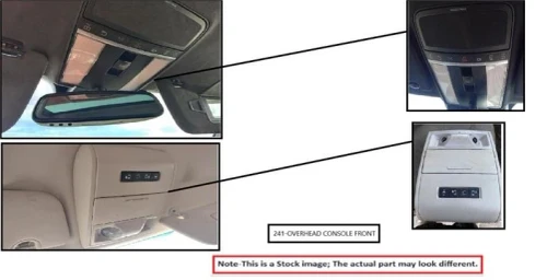 2018-2022 Hyundai Accent Tan Used OEM Overhead Console