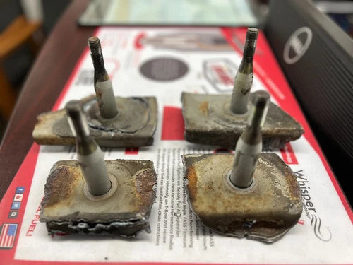 1989-1994 Nissan 240SX S13 Rear Subframe Mounting Studs Set of Four OEM 113 used OEM rear subframe and crossmember