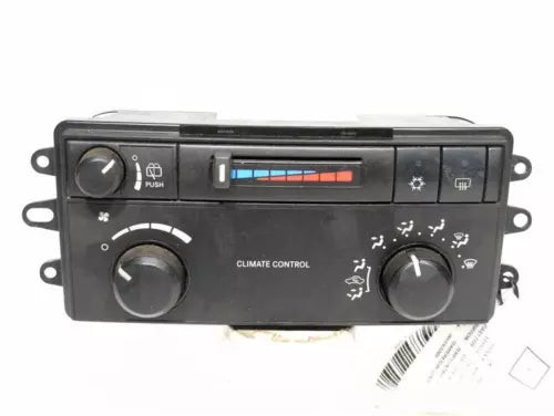 2005 Dodge Durango Front Control Automatic Temper Used OEM A/C Selector Switch used OEM A/C climate control module